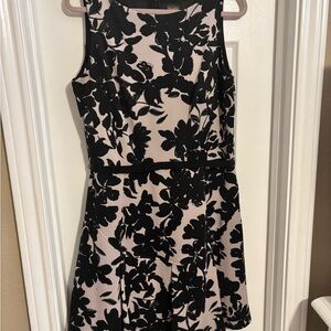 Taylor Black Floral Mini Dress